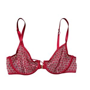 Victoria's Secret Unlined Demi Red Strappy Bra